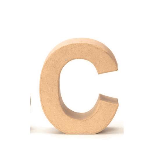 Cardboard letters C 17,5x5,5cm